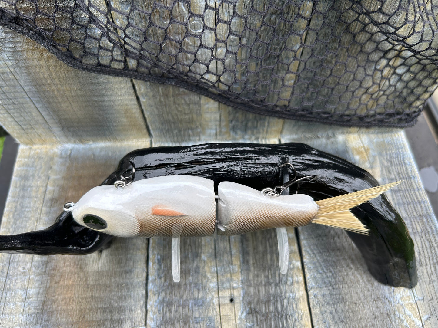 SOARDBAITS 6.75” SB SHAD MINI RESIN GLIDE BAIT! 1.9 oz slow sink!