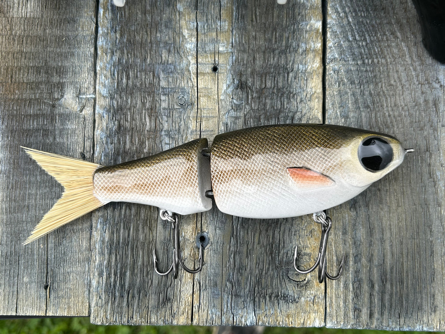 SOARDBAITS 7” SB SHAD RESIN GLIDE BAIT! 2.5 oz slow/medium sink!