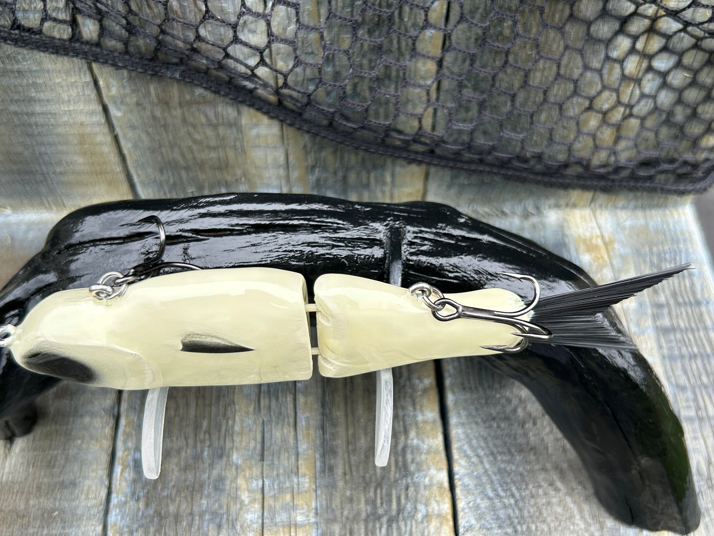 SOARDBAITS 6.75” SB SHAD MINI RESIN GLIDE BAIT! 1.9 oz slow sink!