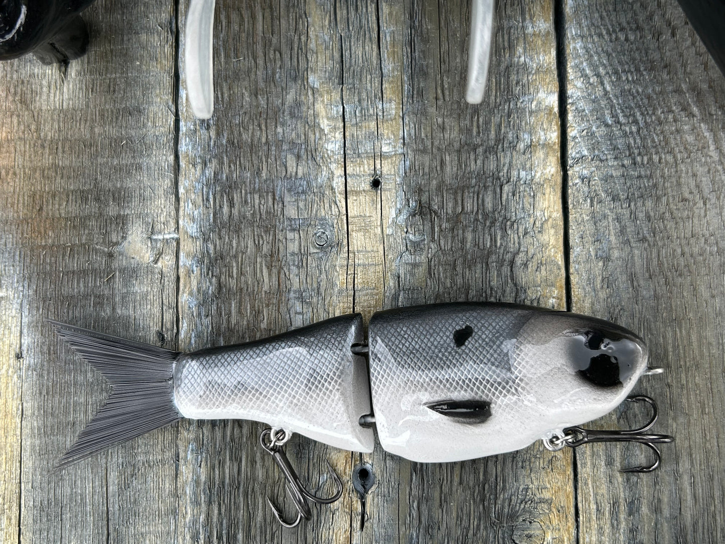SOARDBAITS 6.75” SB SHAD MINI RESIN GLIDE BAIT! 1.9 oz slow sink!
