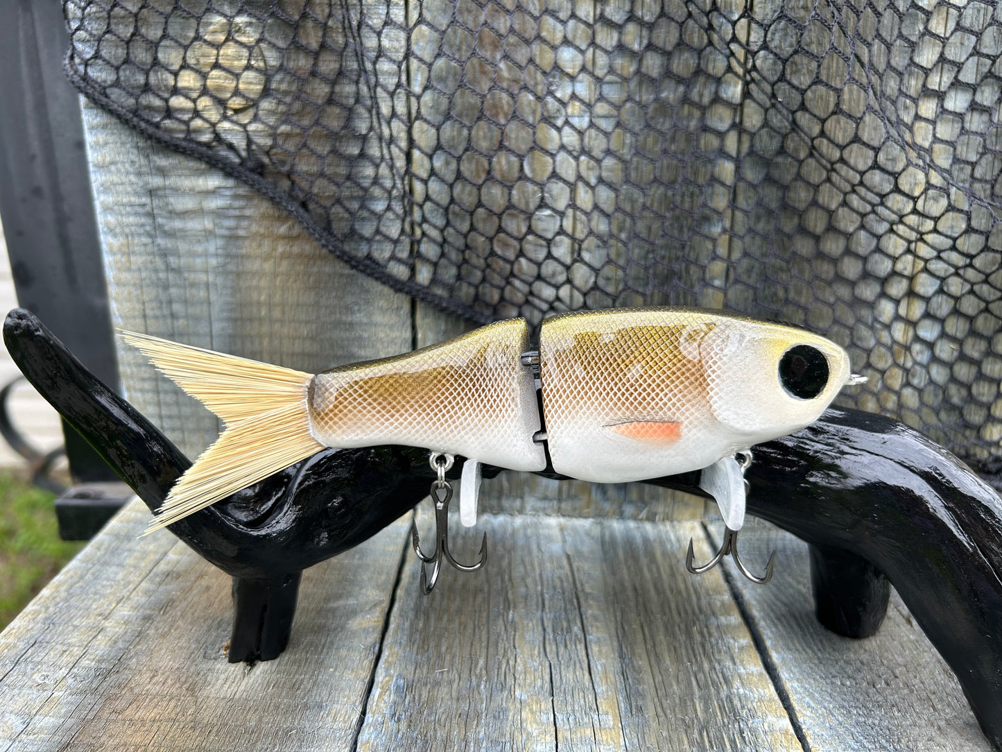 SOARDBAITS 6.75” SB SHAD MINI RESIN GLIDE BAIT! 1.9 oz slow sink!