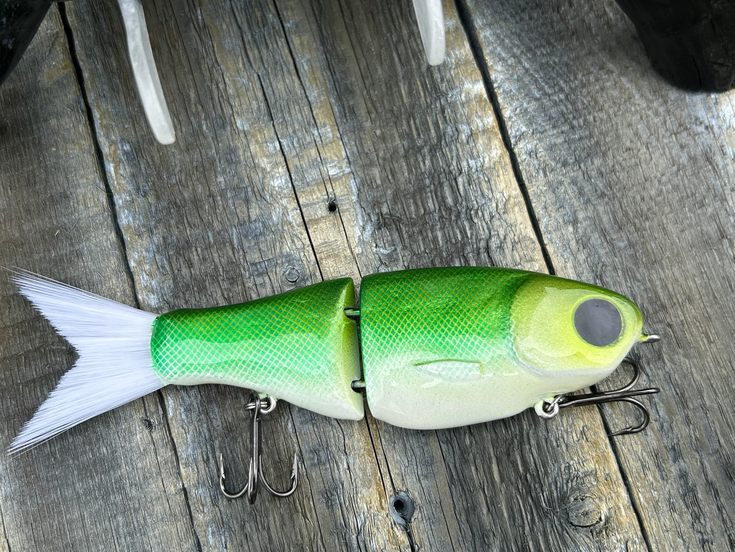 SOARDBAITS 6.75” SB SHAD MINI RESIN GLIDE BAIT! 1.9 oz slow sink!