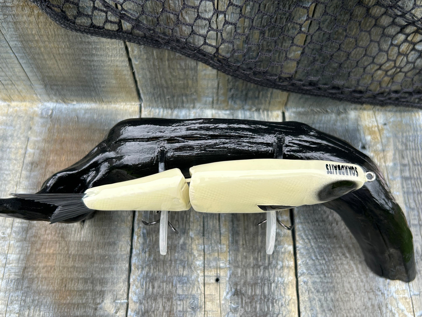 SOARDBAITS 7” SB SHAD RESIN GLIDE BAIT! 2.5 oz slow/medium sink!