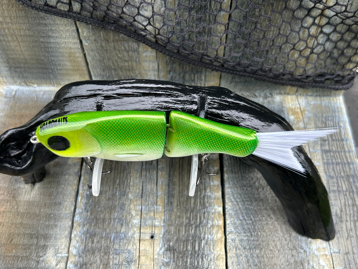 SOARDBAITS 6.75” SB SHAD MINI RESIN GLIDE BAIT! 1.9 oz slow sink!
