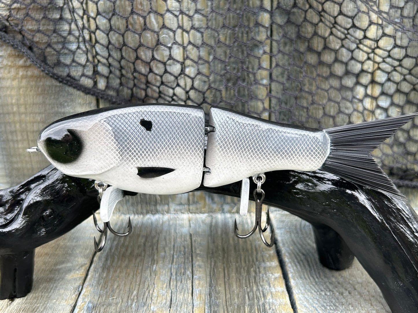 SOARDBAITS 6.75” SB SHAD MINI RESIN GLIDE BAIT! 1.9 oz slow sink!