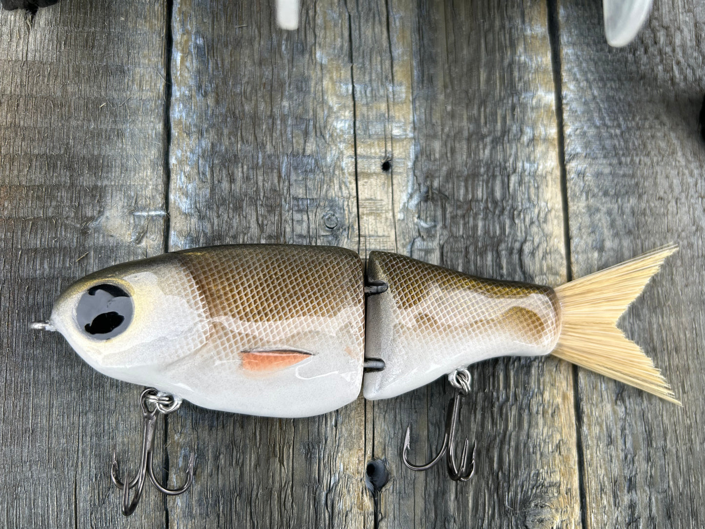SOARDBAITS 6.75” SB SHAD MINI RESIN GLIDE BAIT! 1.9 oz slow sink!