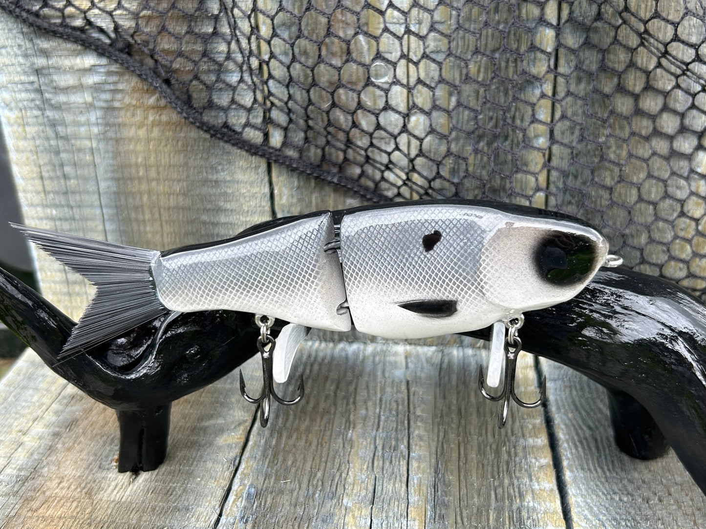 SOARDBAITS 6.75” SB SHAD MINI RESIN GLIDE BAIT! 1.9 oz slow sink!